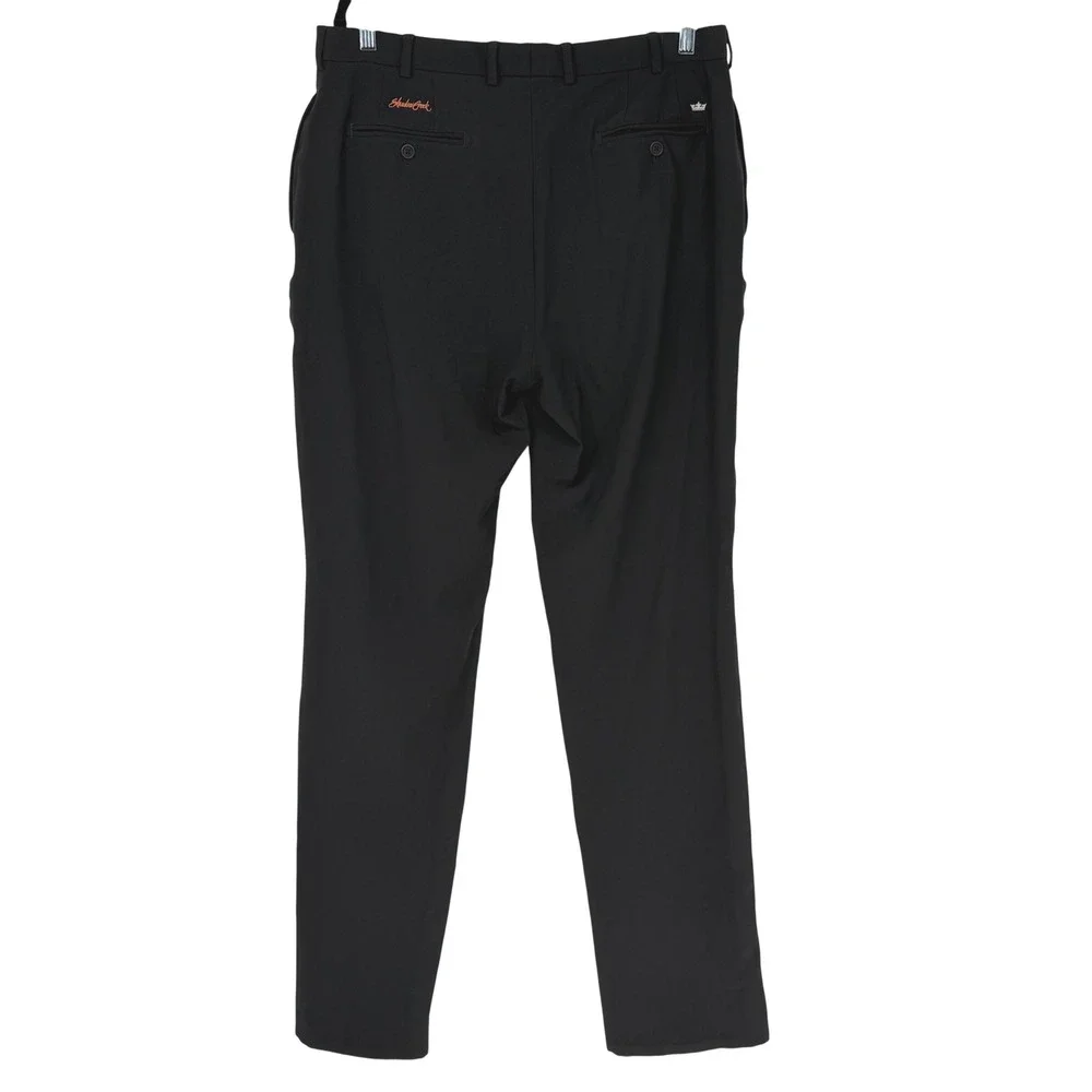 Peter Millar 36‎ Black Shadow Creek Wicking Performance Golf Pants Luxury Tech